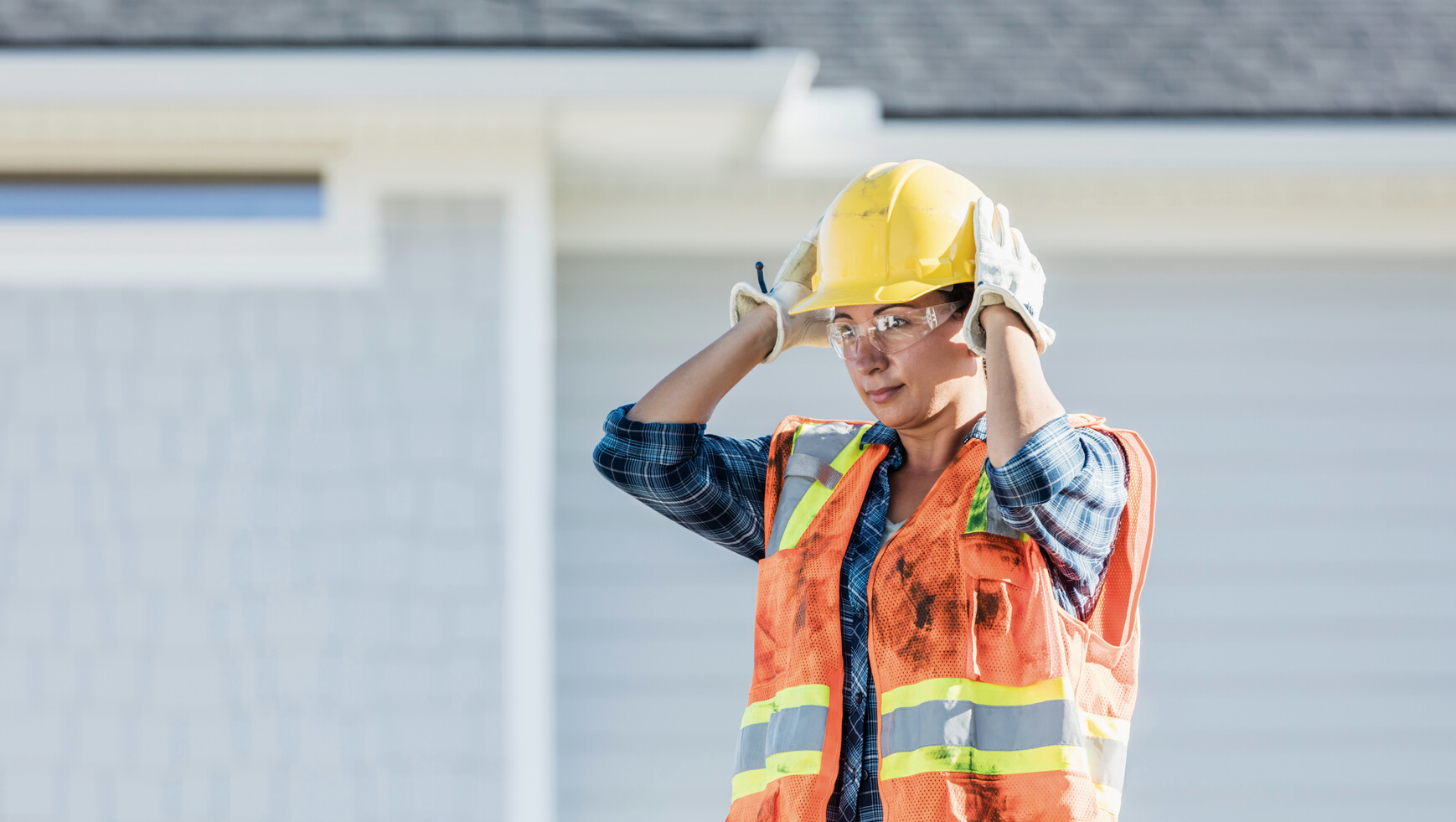 Female construction worker
