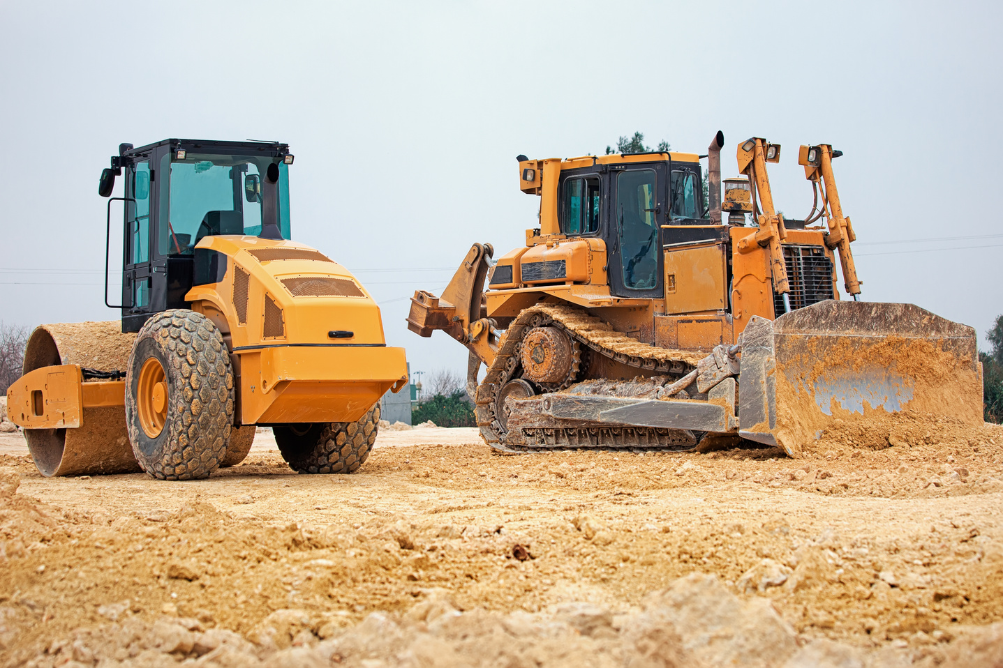 Road Construction Equipment working